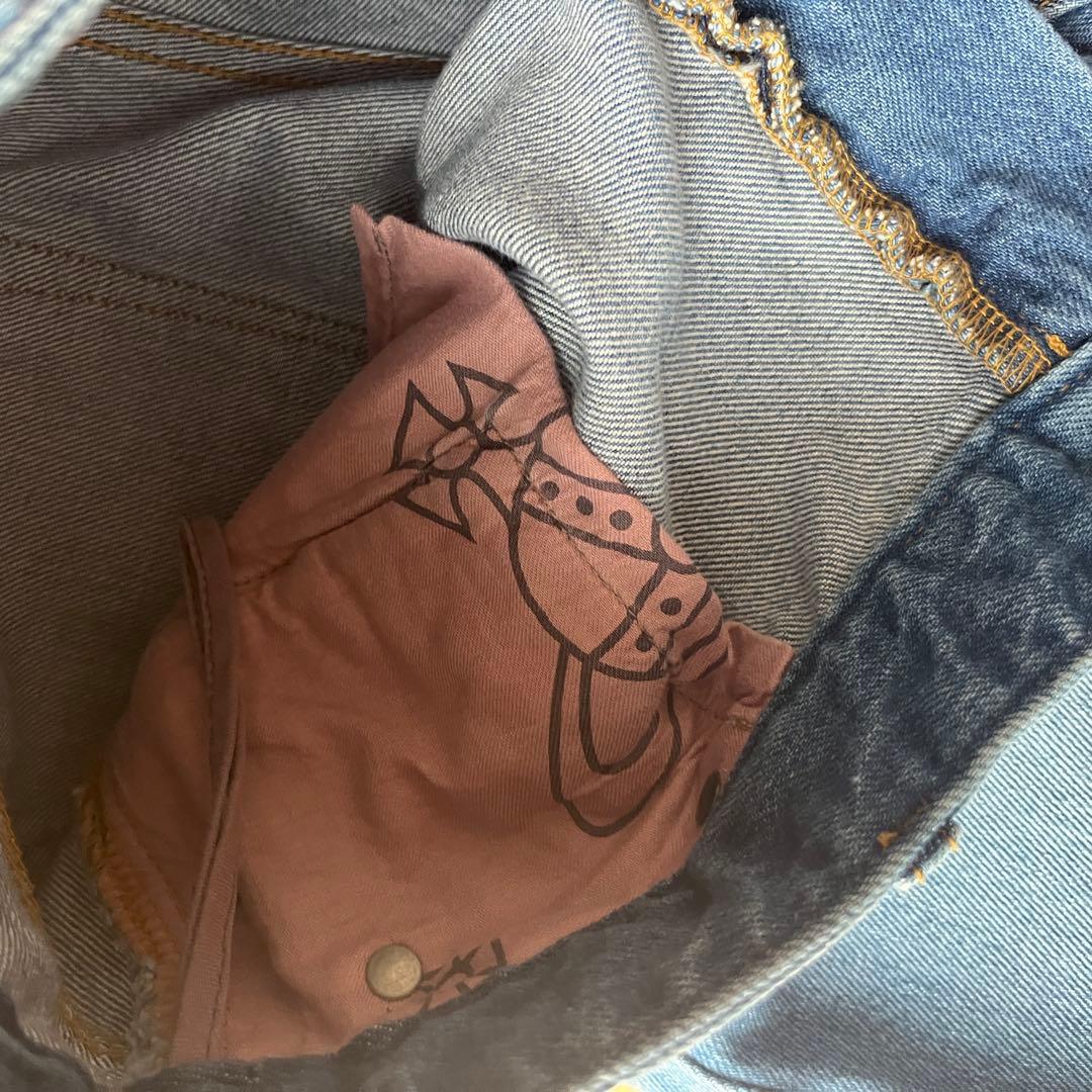 極美品★ Vivienne Westwood オーブ刺繍 デニム パンツ