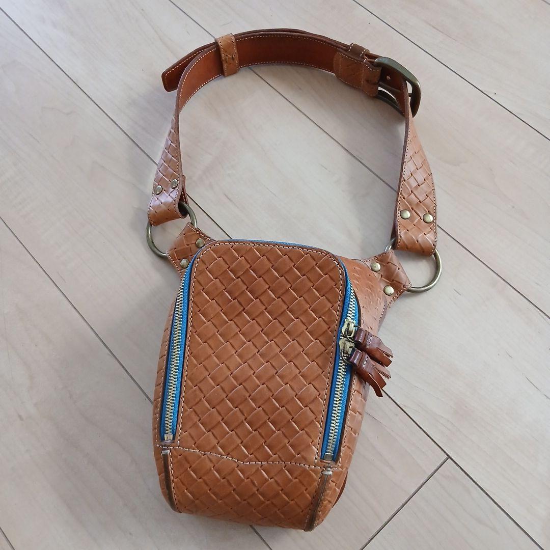 ☆龍ちゃん☆　GAHO　ヒップバッグ　レザーバッグ　我歩