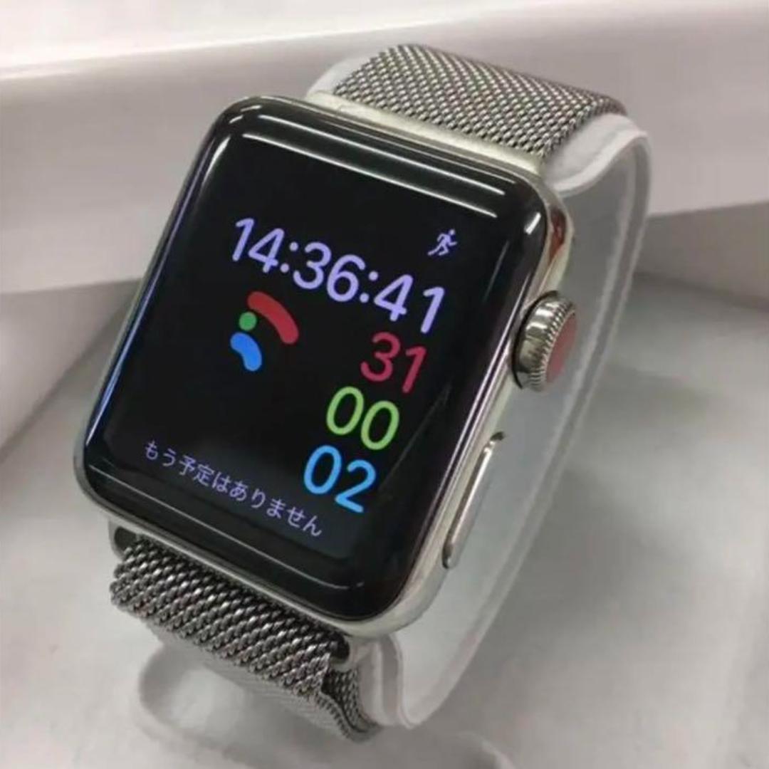 【明日処分予定‼️】AppleWatch series3 Stainless