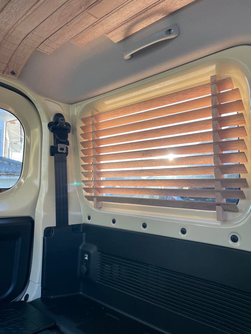 ジムニーウッドブラインド_ダークブラウン_2枚セット