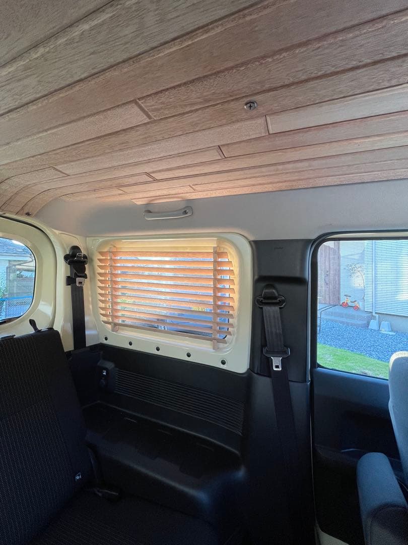 ジムニーウッドブラインド_ダークブラウン_2枚セット