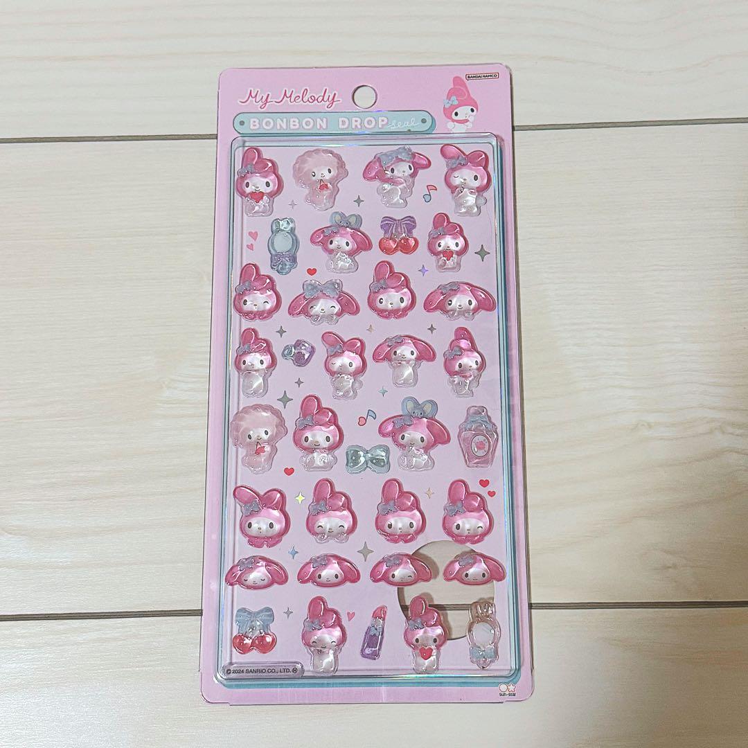ボンボンドロップシール キティ マイメロ クロミ ポムポムプリン はぴだんぶい