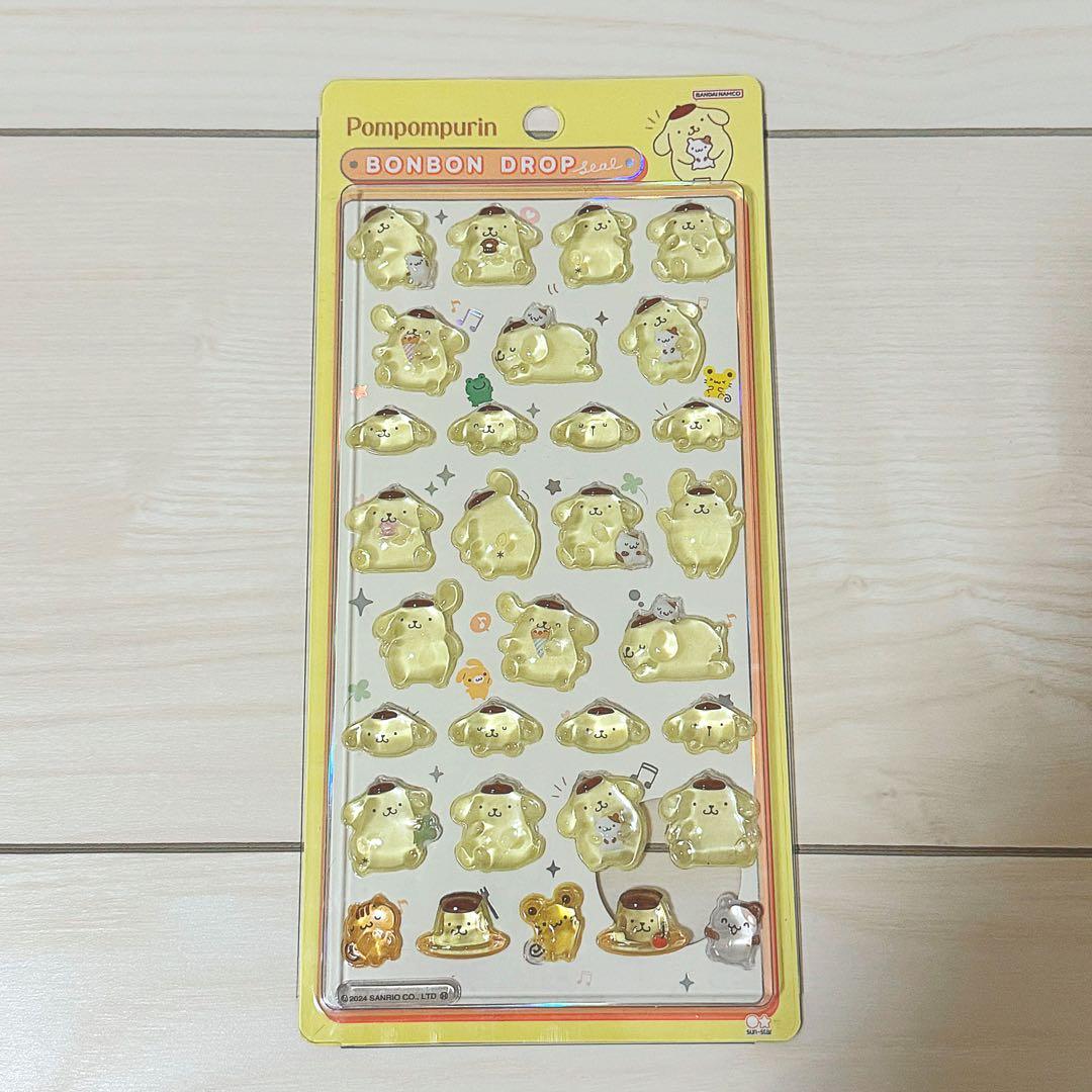 ボンボンドロップシール キティ マイメロ クロミ ポムポムプリン はぴだんぶい