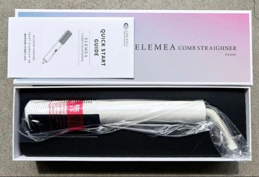 ELEMEA COMB STRAIGHTENER ホワイト新品✨保証書あり！