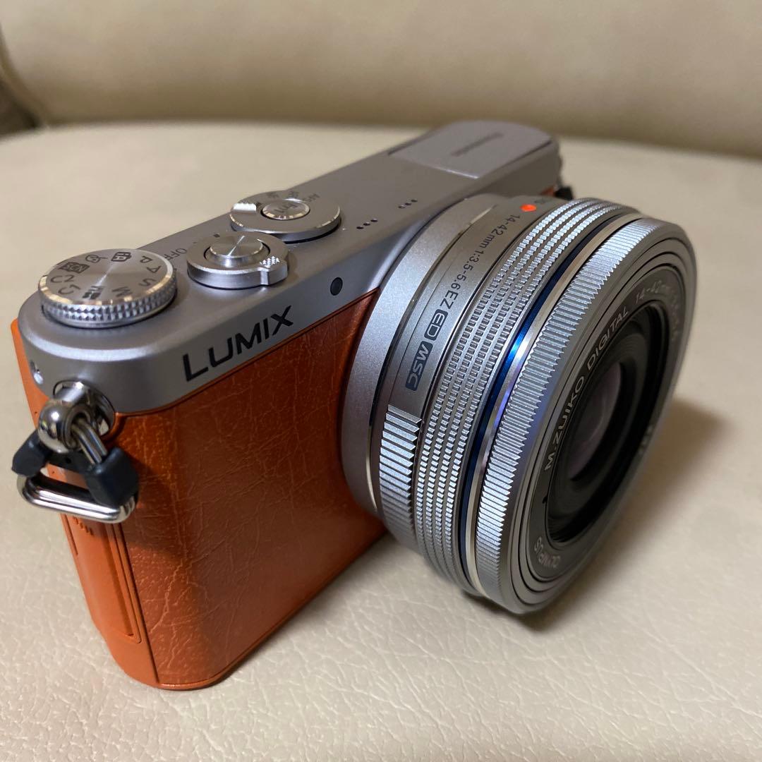 極美 LUMIX DMC-GM1K ボディ＋電動パンケーキレンズ、他アクセサリー