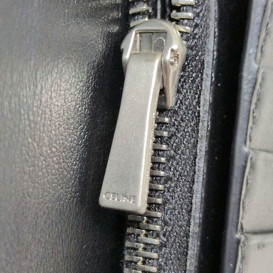 【極美品】セリーヌ　バーティカルウォレット　長財布　グレインドカーフスキン　黒