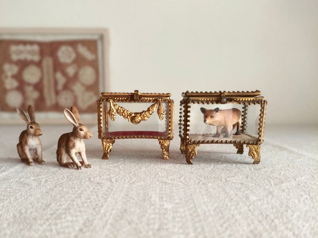 * vintage Jewelry box ✵ * 硝子の ジュエリーボックス