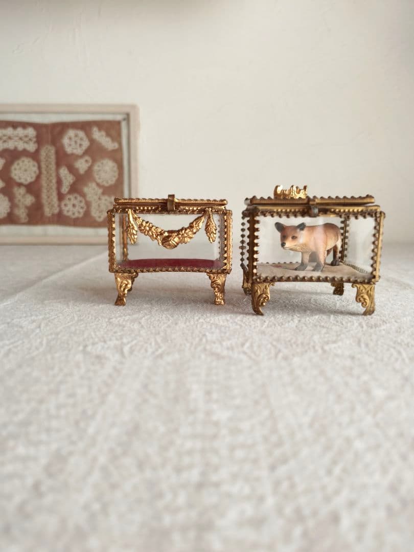 * vintage Jewelry box ✵ * 硝子の ジュエリーボックス