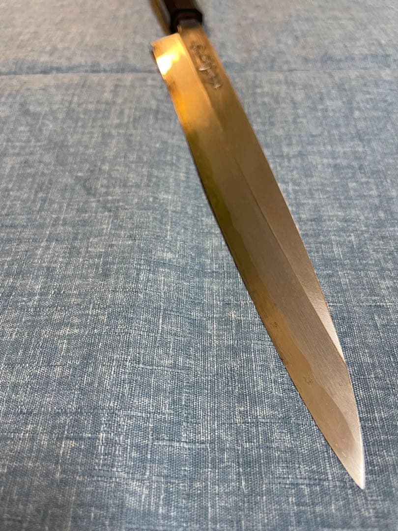 木屋別作　白鋼　八角　柳刃包丁　23センチ