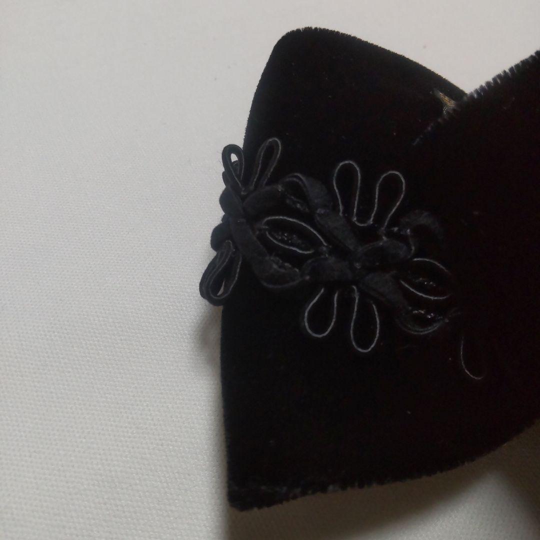 ALEXANDRE DE PARIS ベルベット リボン バレッタ ヴィンテージ