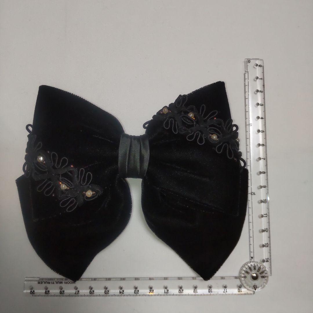 ALEXANDRE DE PARIS ベルベット リボン バレッタ ヴィンテージ