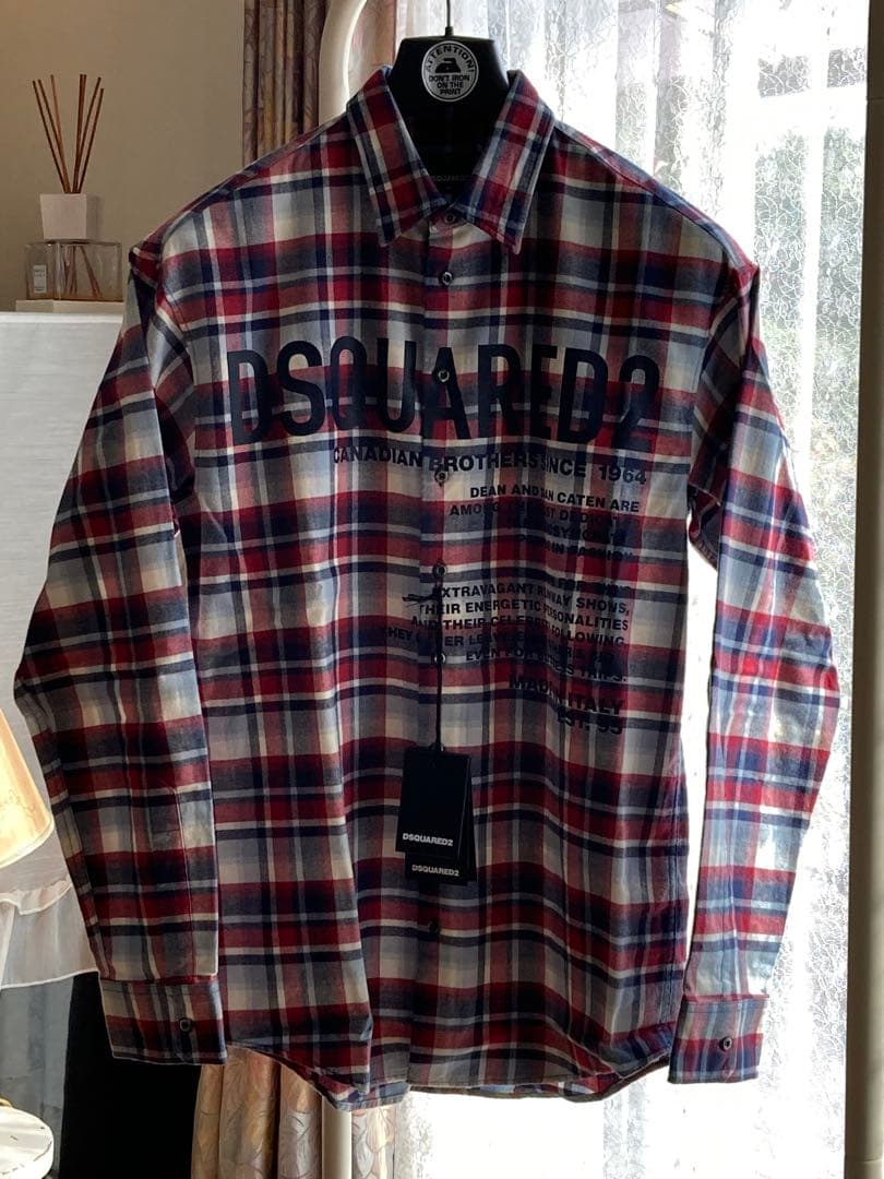 DSQUARED2 新品タグ付 Canadianチェックシャツ size46