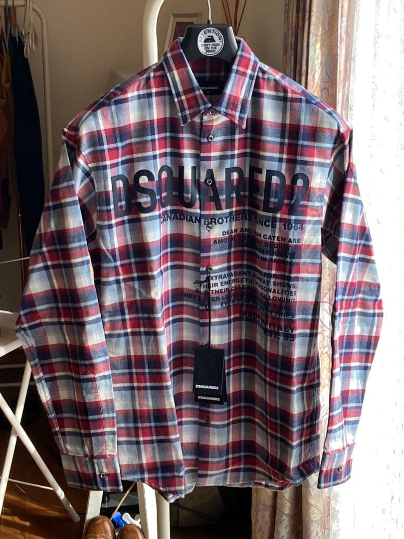 DSQUARED2 新品タグ付 Canadianチェックシャツ size46