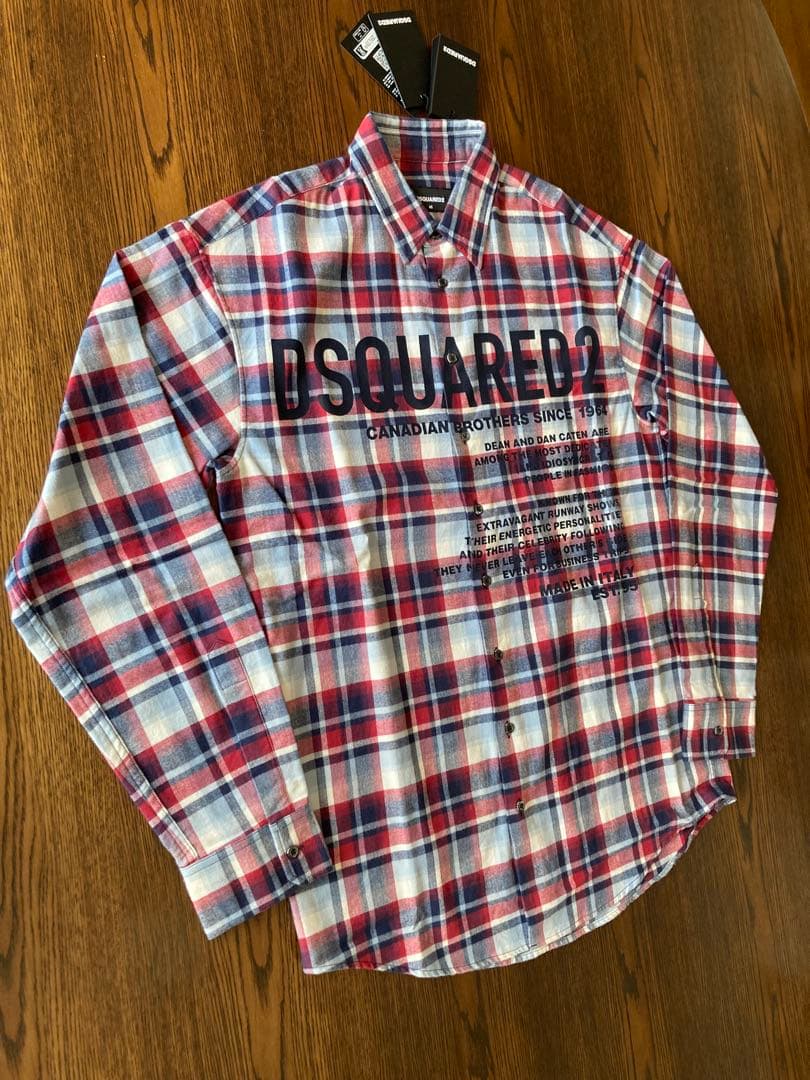 DSQUARED2 新品タグ付 Canadianチェックシャツ size46