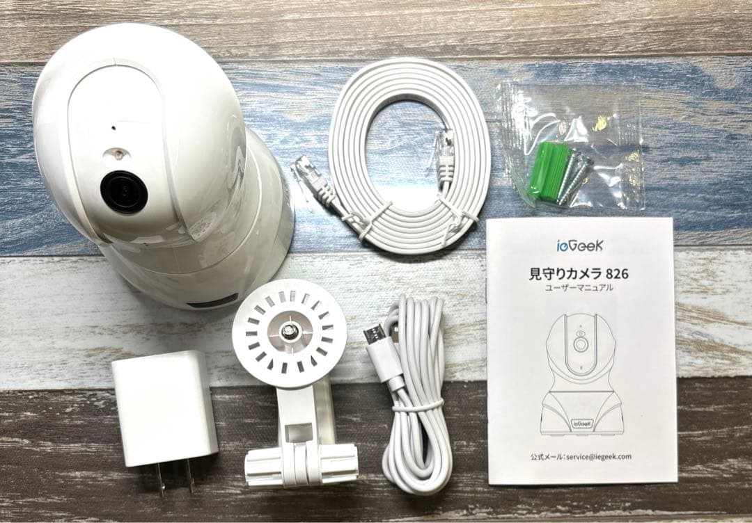 ieGeek室内 ペットカメラ PTZ360°見守りホームセキュリティ