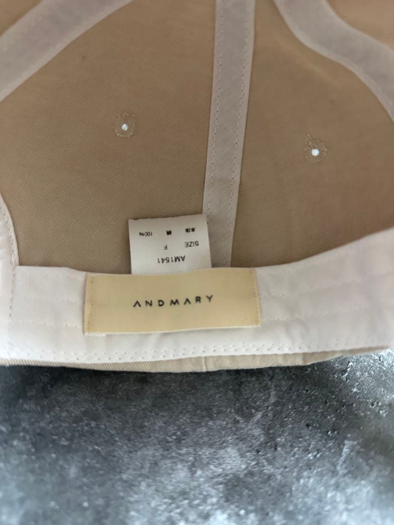 andmary キャップ