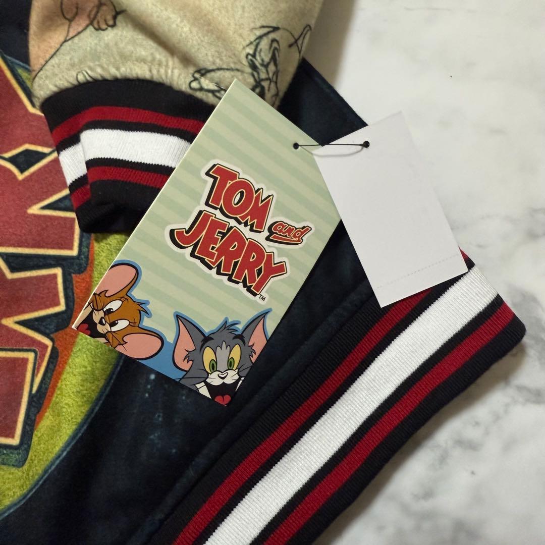 トム＆ジェリーTOM＆JERRY 刺繍 ジャケット スカジャン