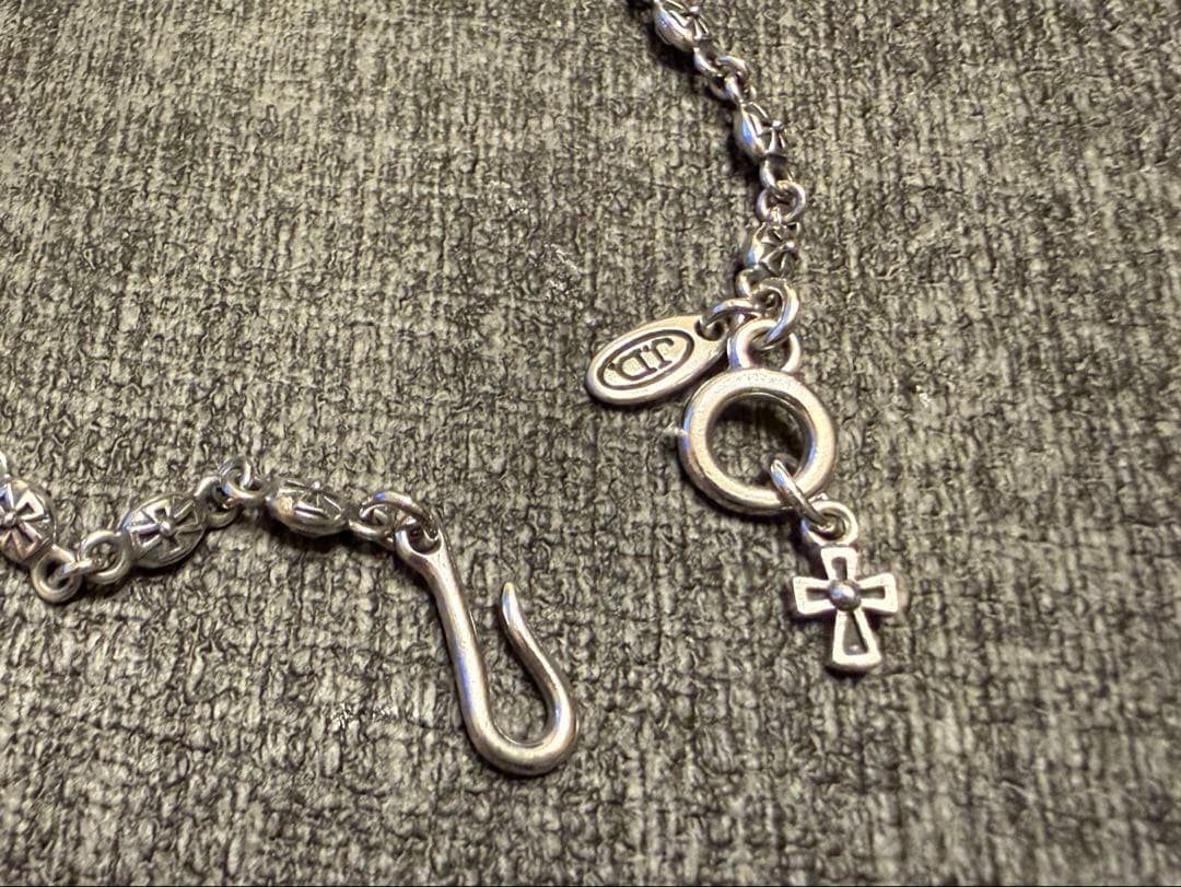 美品 JUSTIN DAVIS TINY CROSS CHAIN ネックレス