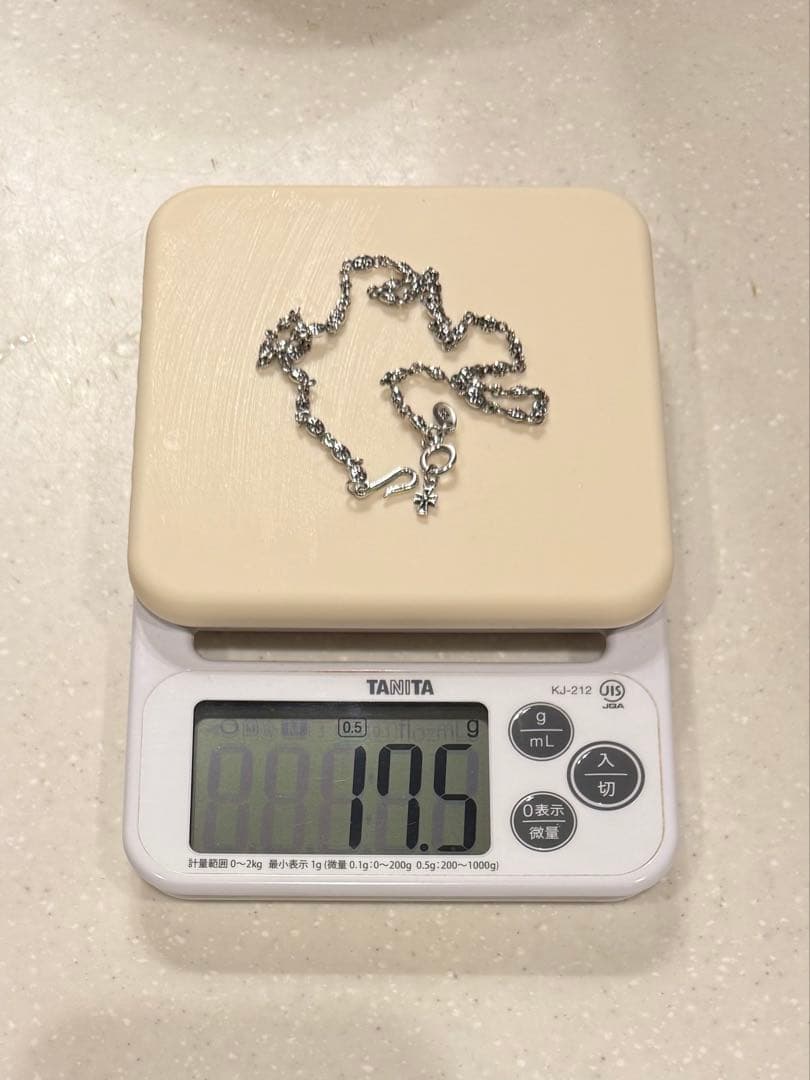 美品 JUSTIN DAVIS TINY CROSS CHAIN ネックレス