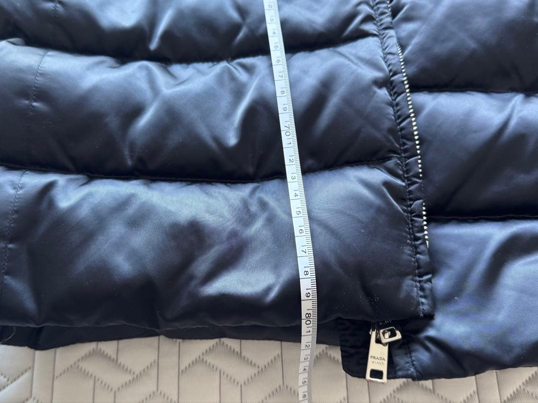 【本日限り】PRADA ロングダウンコート 38 ブラック フォックスファー