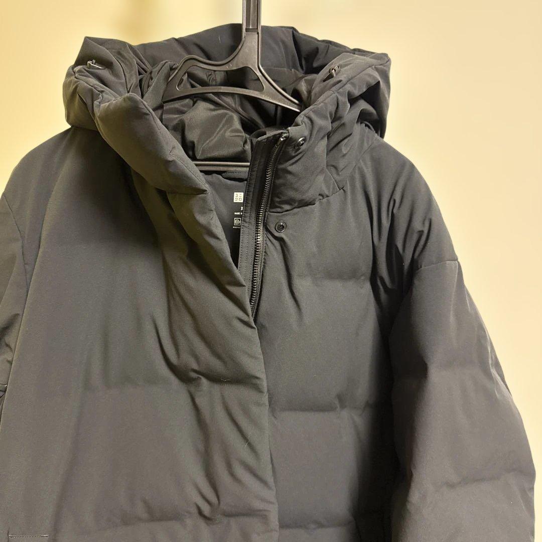 ユニクロ　シームレスダウンロングコート　XLサイズ　黒　ブラック　ウィメンズ