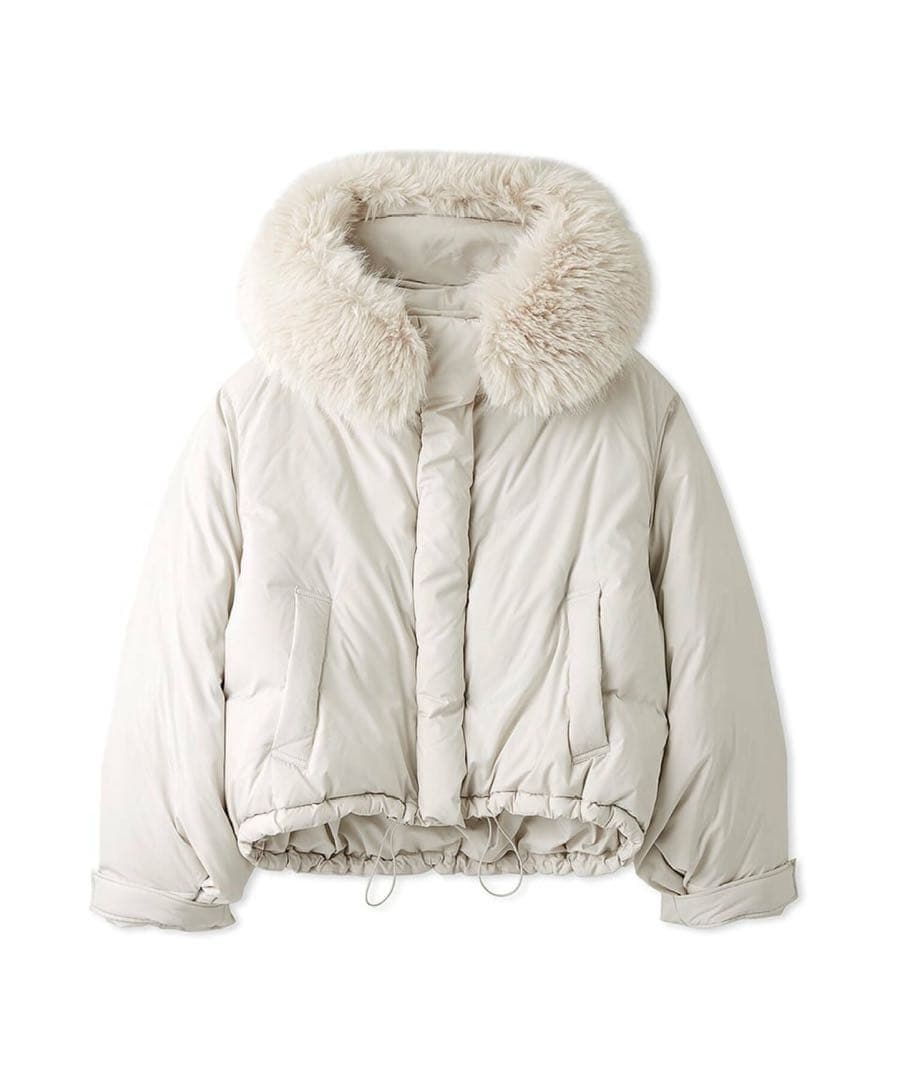 スナイデル　フードファーショートダウン　アイボリー　新品