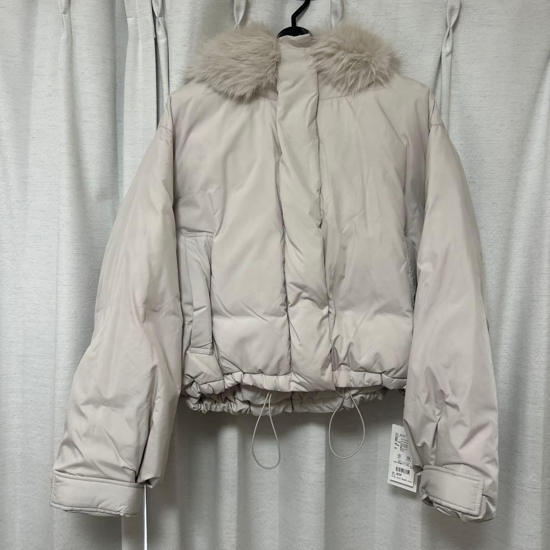 スナイデル　フードファーショートダウン　アイボリー　新品
