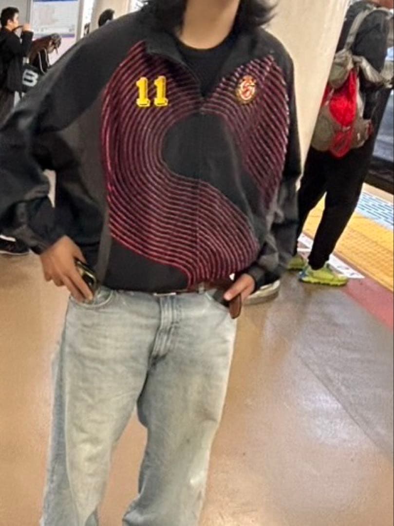 Supreme ナイロンジャケット レッド/ブラック