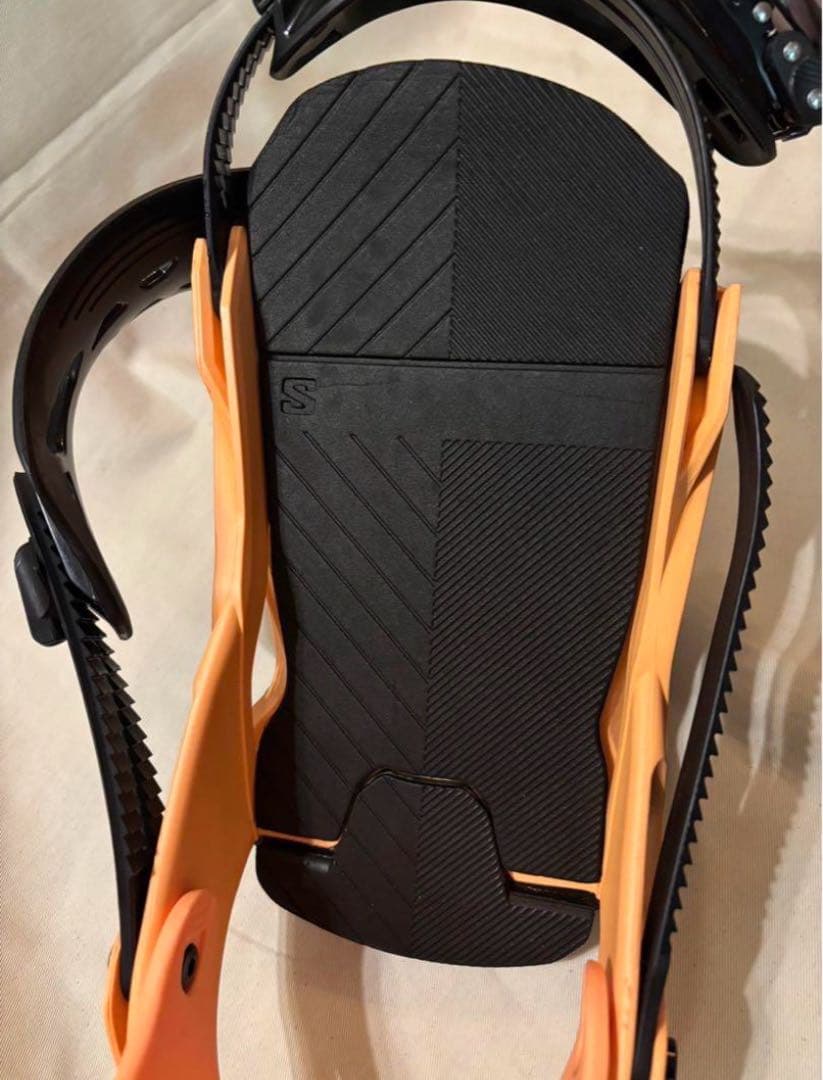 SALOMON スノーボードビンディング オレンジ/ブラック　M