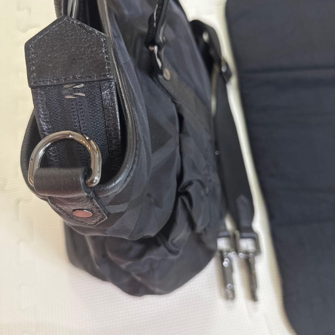 おもち様　BURBERRY ブラック マザーズバッグ　美品