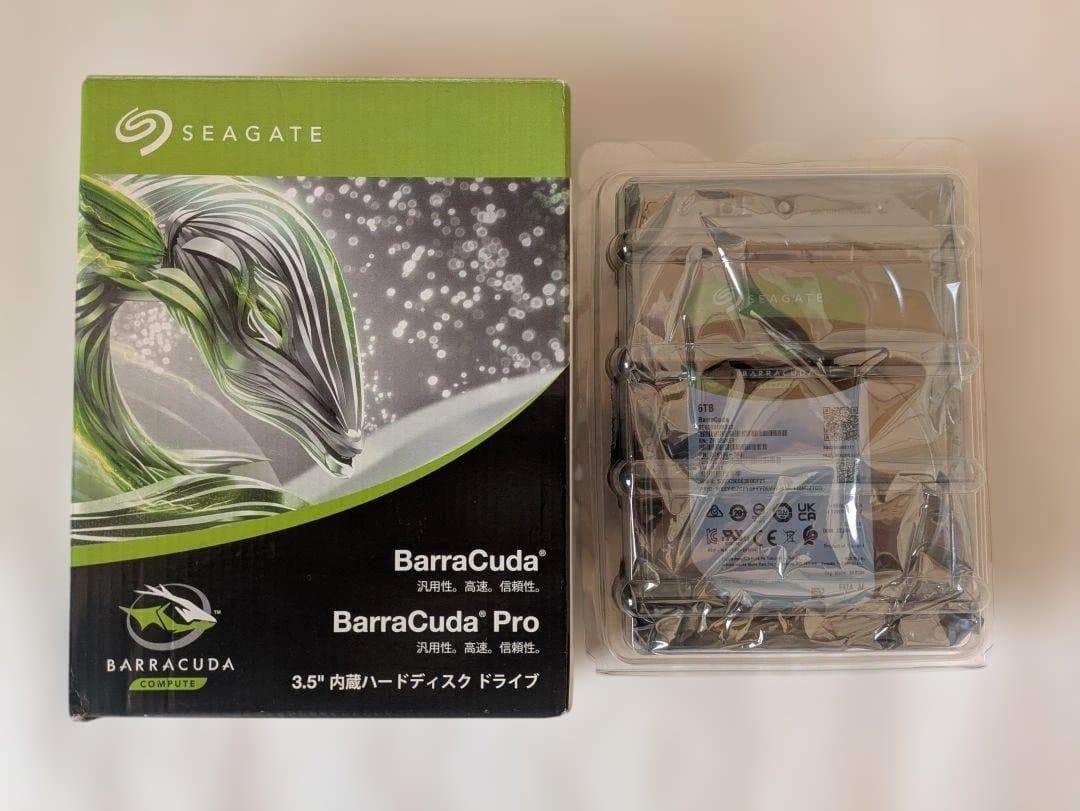 新品 未使用 Seagate BarraCuda 6TB ST6000DM003