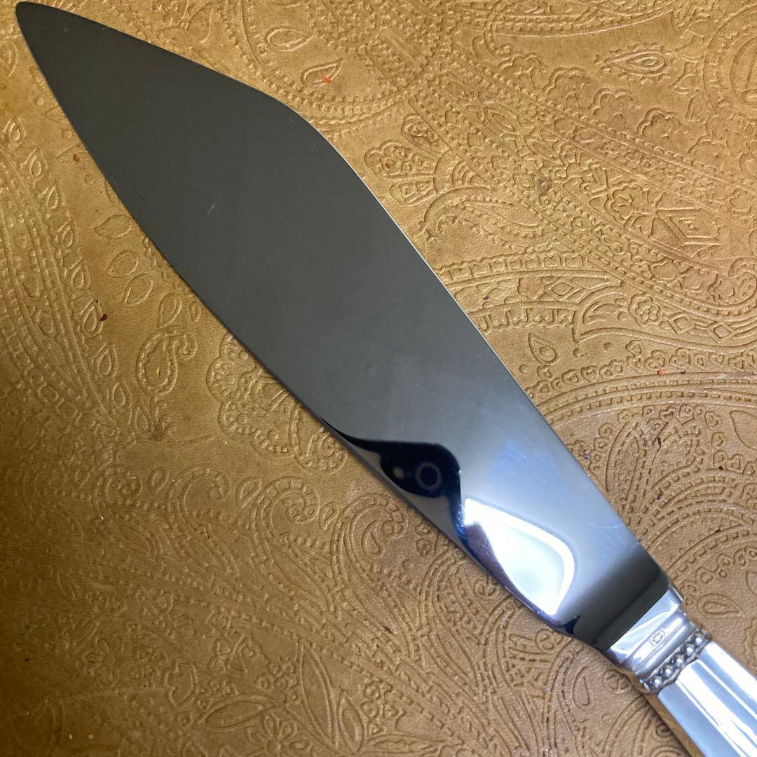 【E 】純銀 ケーキナイフ エコーン【訳あり】