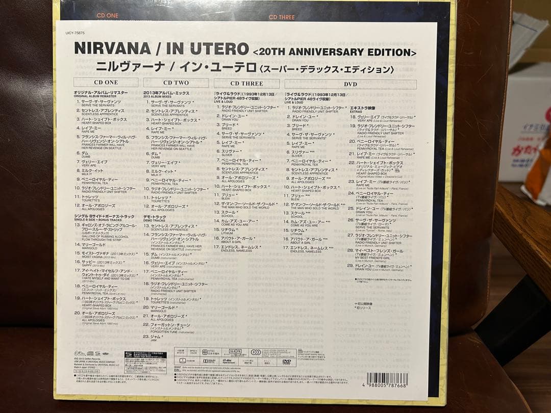 洋楽 Nirvana In Utero 20th AnniversaryEdition