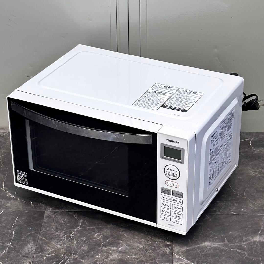 ♪送料込！2021年製900W東芝フラット電子レンジ ER-SS17A(W)
