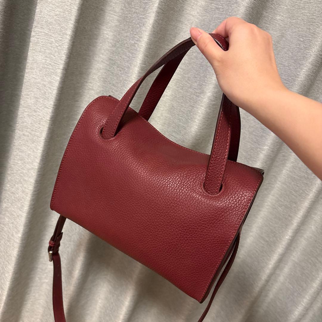 MAURO GOVERNA レザー 2WAY バッグ レッド