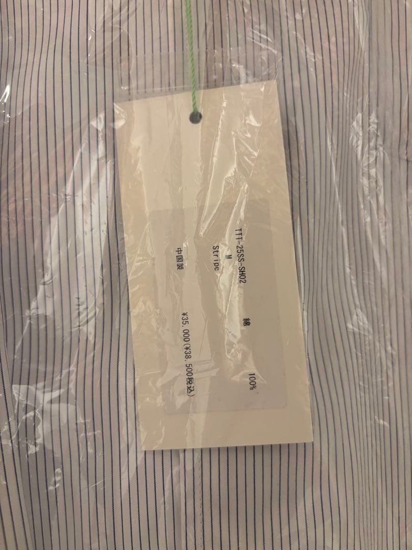 トップス TTT MSW Regular collar shirt stripe/w