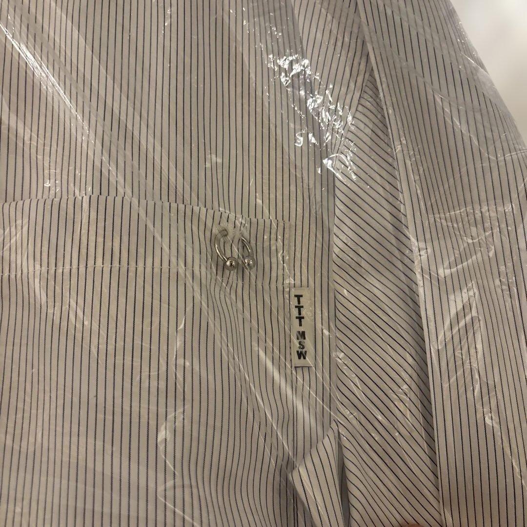 トップス TTT MSW Regular collar shirt stripe/w