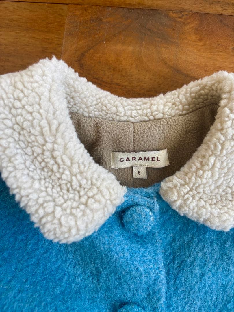 専用！caramelモヘアコート8Yとプチバトーハートパジャマ8ans