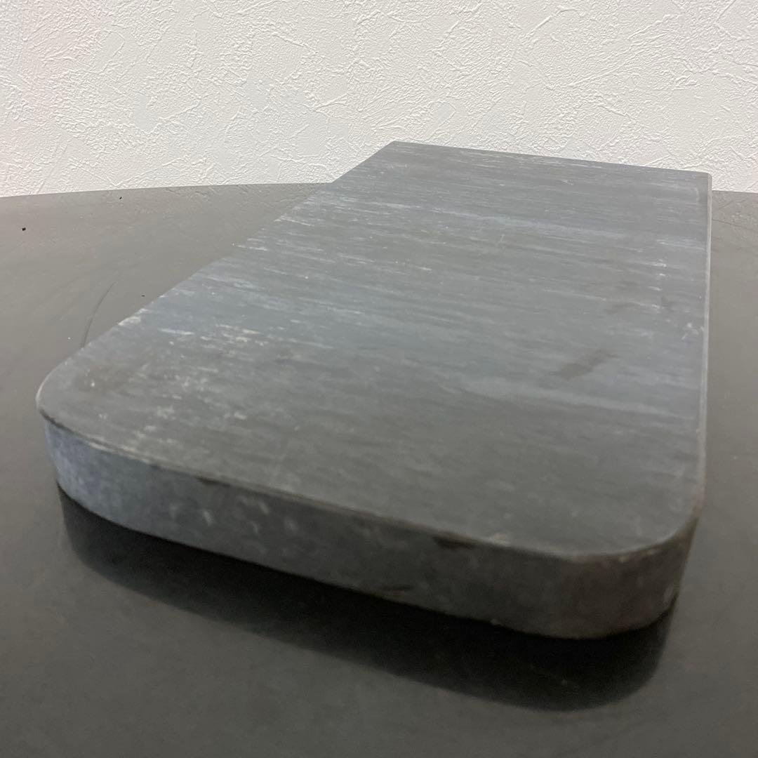 中国美術 歙州硯 大きな硯板 硯石 端渓 水波紋