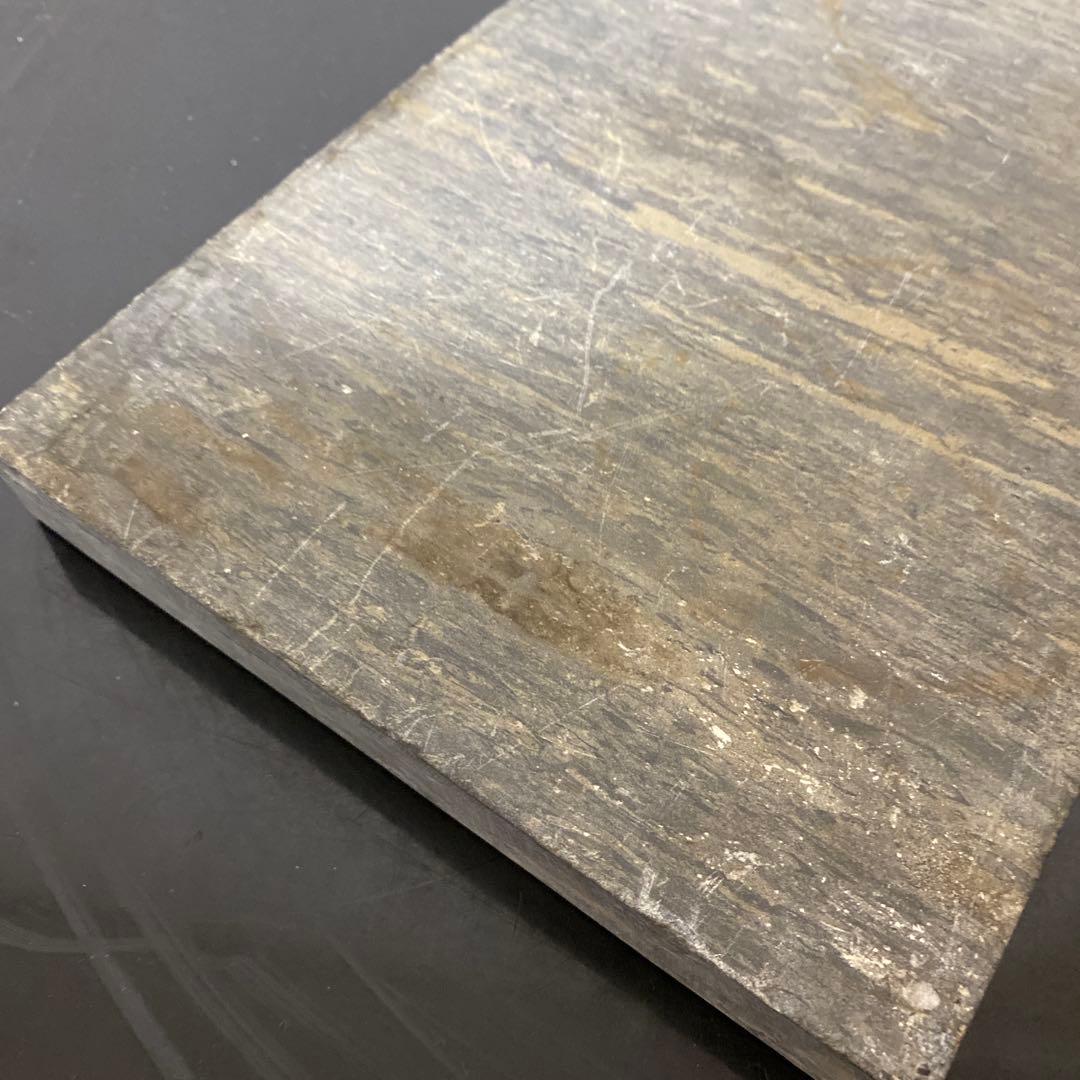 中国美術 歙州硯 大きな硯板 硯石 端渓 水波紋