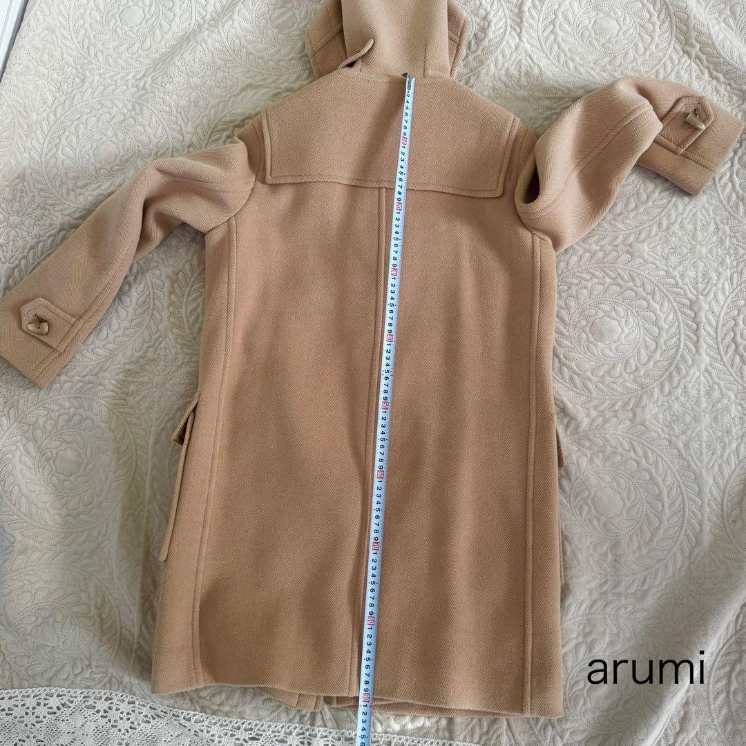 【美品】高級ヘリンボーン バーバリーロンドン 英国製 ベージュ ダッフルコート