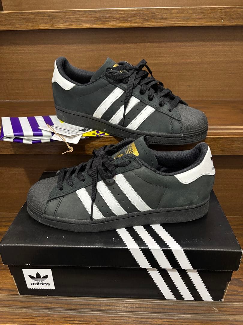 し*ゅ様 adidas Superstar ADV黒x白26.5cmUS8.5新