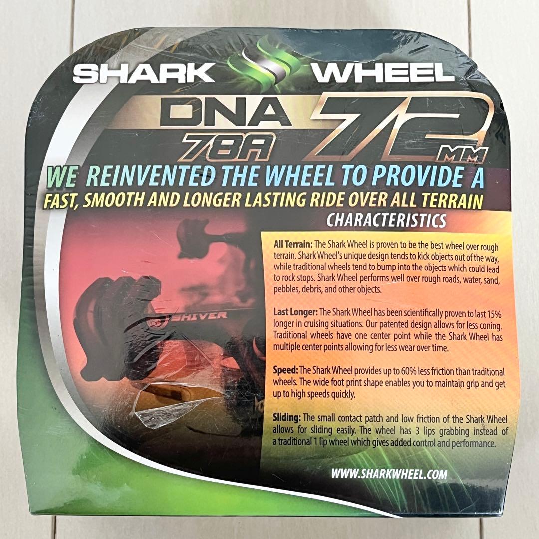 15☆新品 未開封☆ シャークウィール 72mm 78a クリアブルー