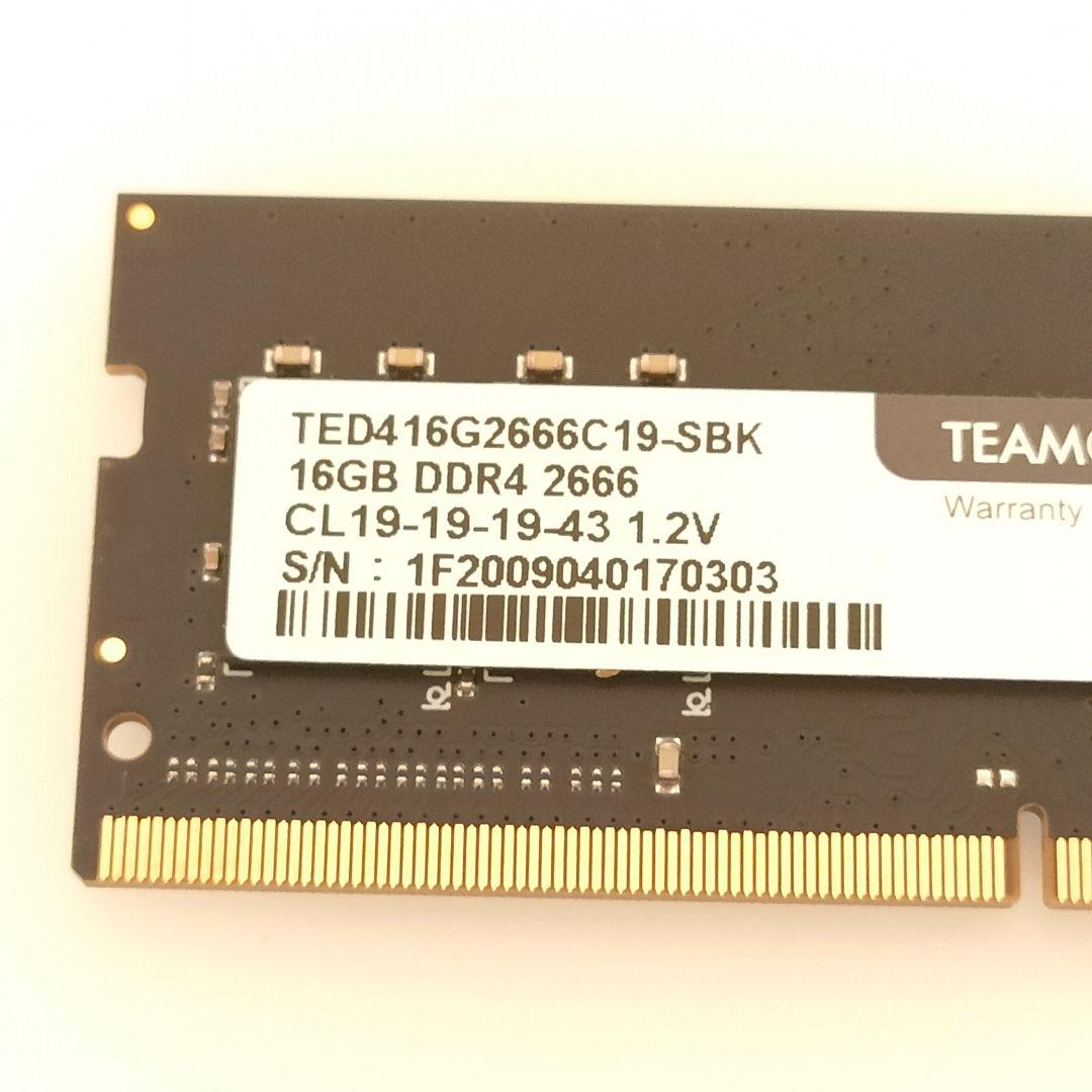 【DDR4 32GB】ノートPC用メモリ2666Mhz TEAMGROUP