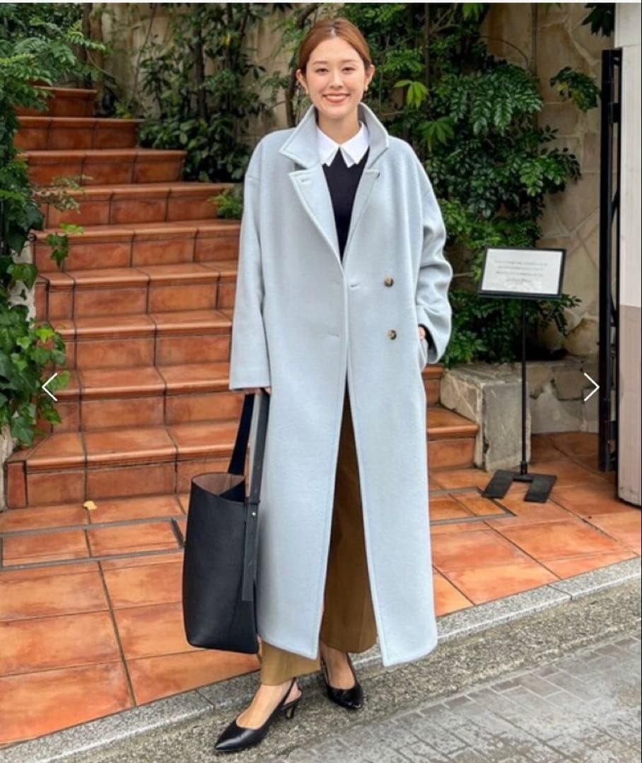 NOLLEY’S Sophi KIWI 2WAYチェスターコート サックス