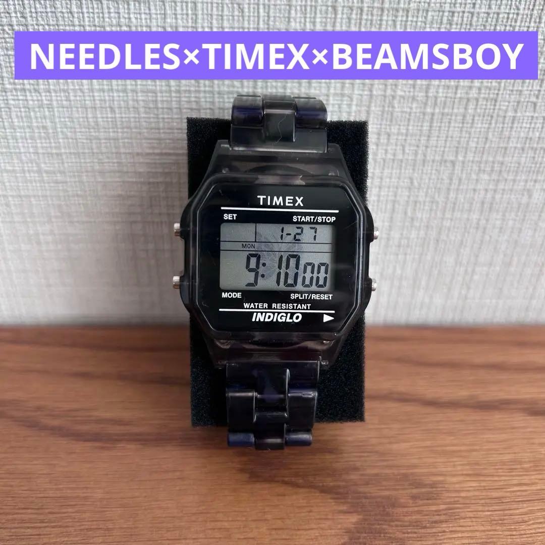 美品* NEEDLES×TIMEX×BEAMS BOYデジタルウォッチ 匿名配送