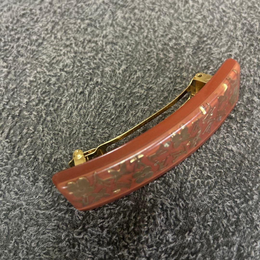 正規品未使用【ルイヴィトン】バレッタ オレンジ ブラウン