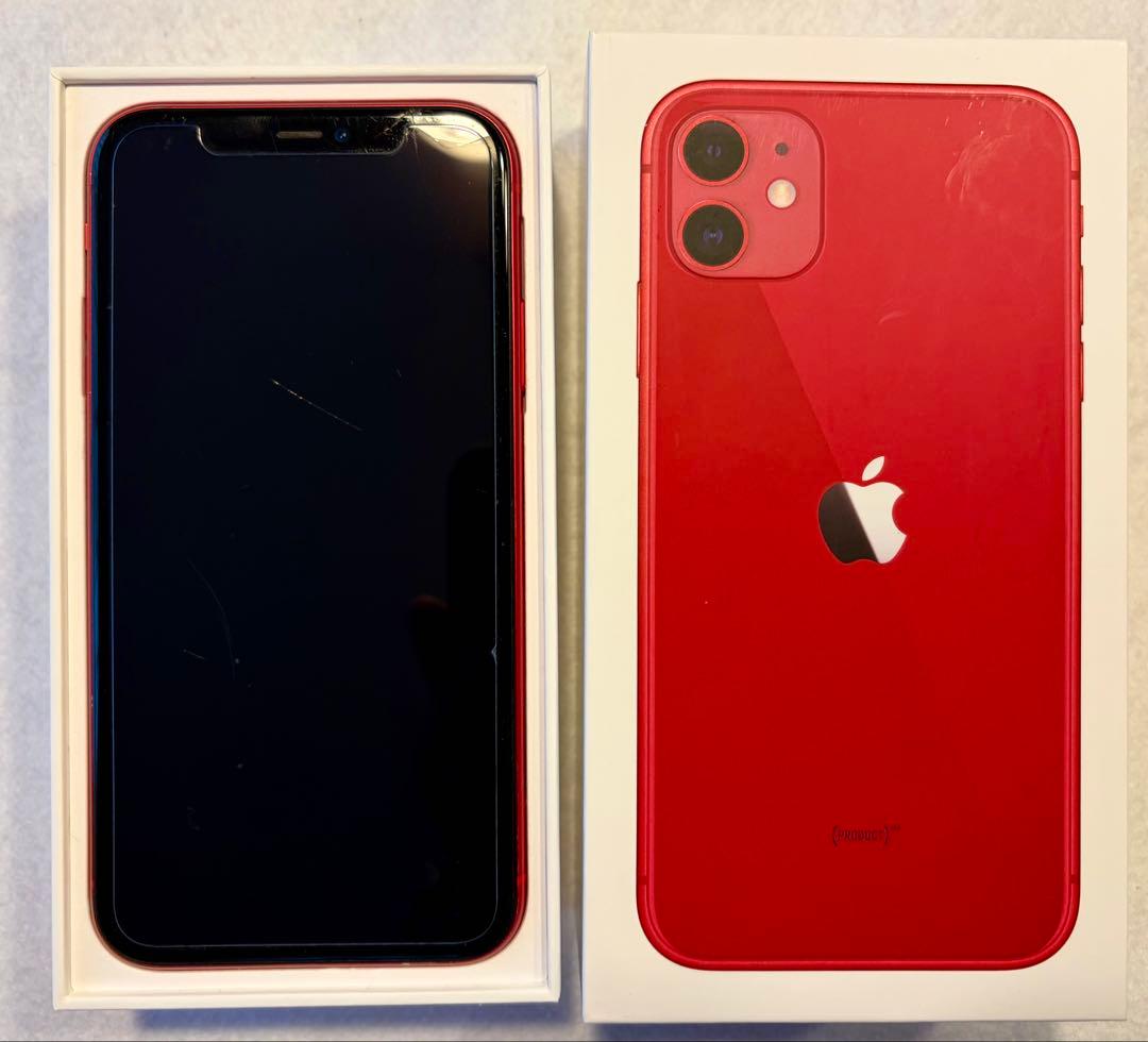 Apple iPhone 11 RED本体 128GB SIMフリー