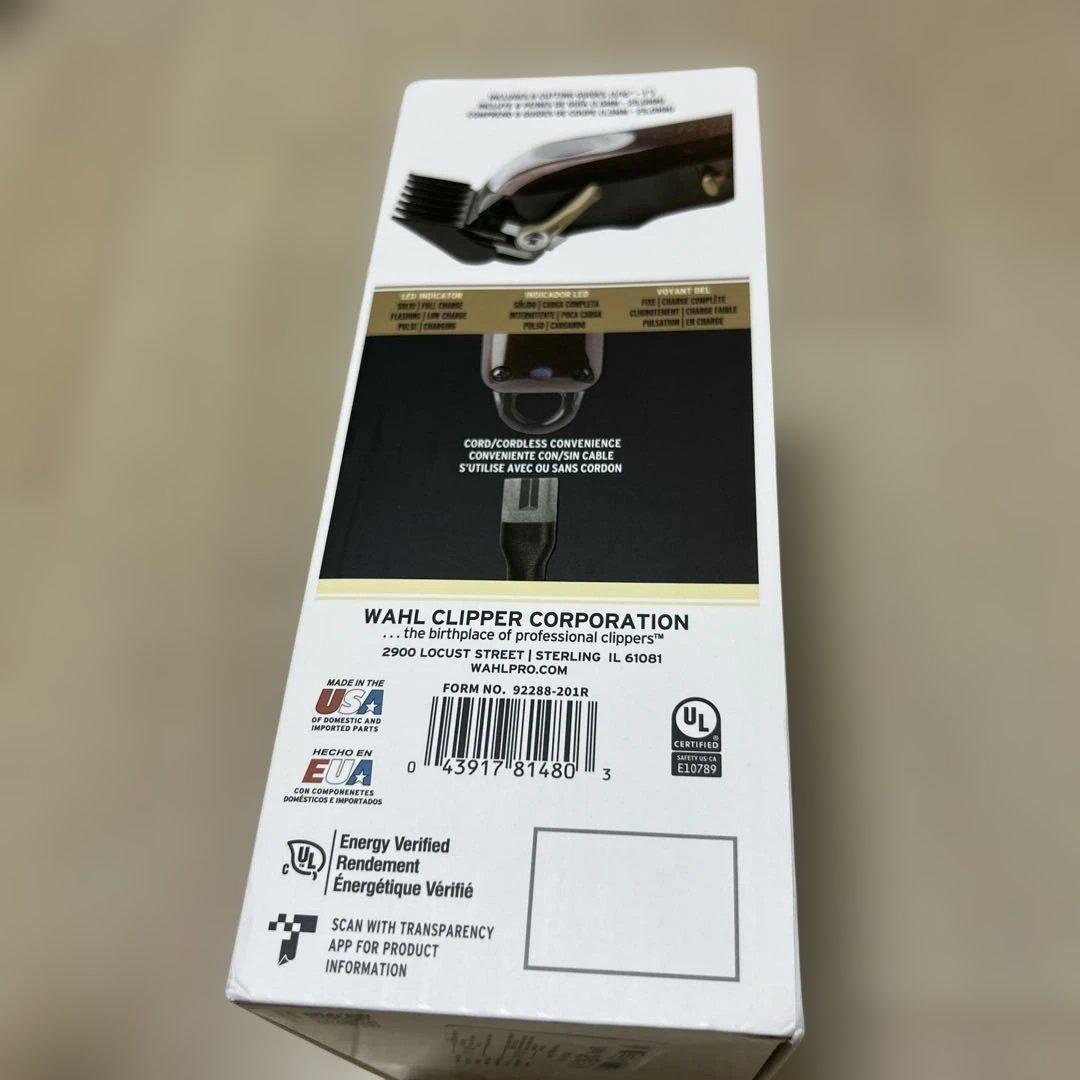 未使用品WAHL Magic Clip コードレスバリカン　レッド