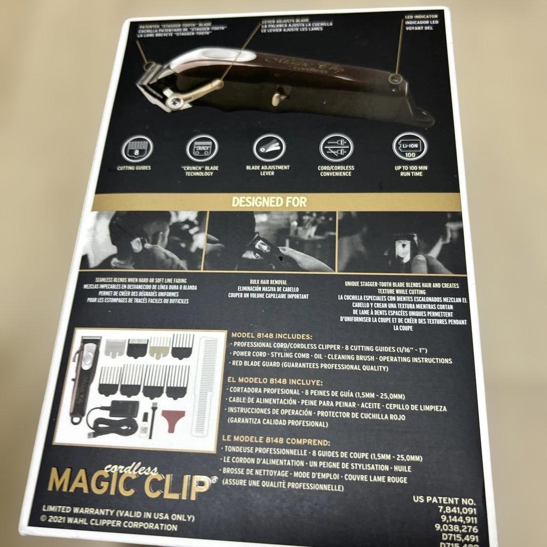 未使用品WAHL Magic Clip コードレスバリカン　レッド